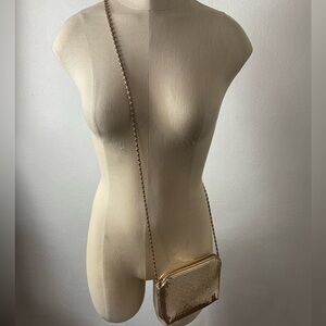 Amanda Smith “CHAIN MAIL” Gold Mesh Mini Small Metal Purse